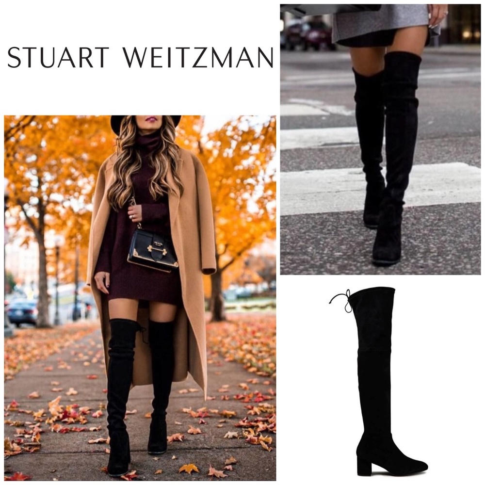 STUART WEITZMAN Genna Suede Over-the-Knee Boot